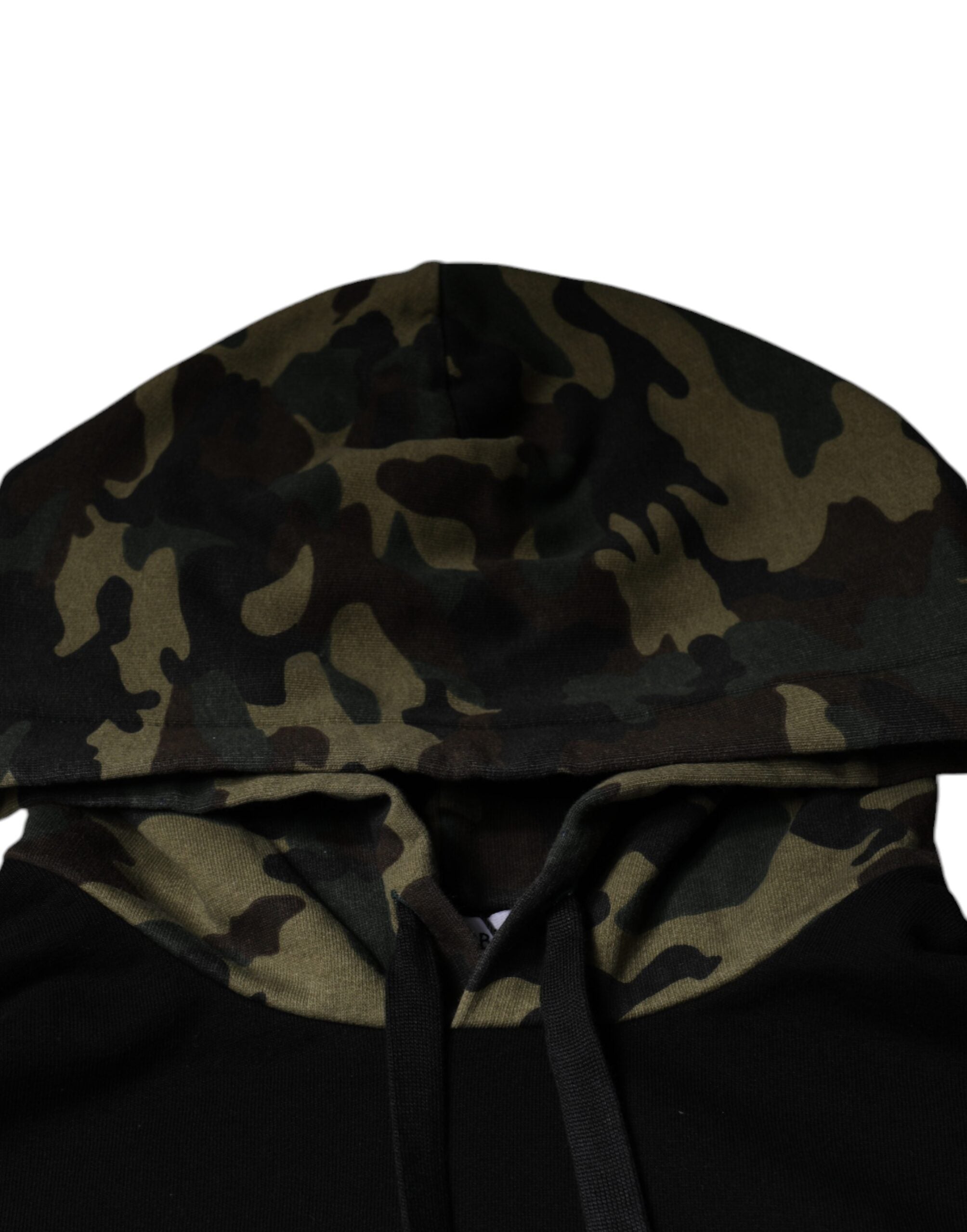 Black Camouflage Hooded Sweatshirt Sweater - ventzia