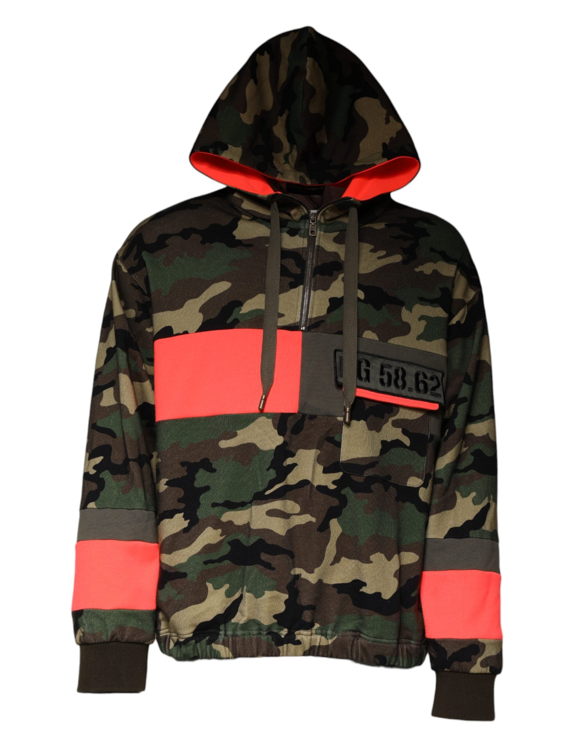 Multicolor Camouflage Hooded Men Sweatshirt Sweater - ventzia