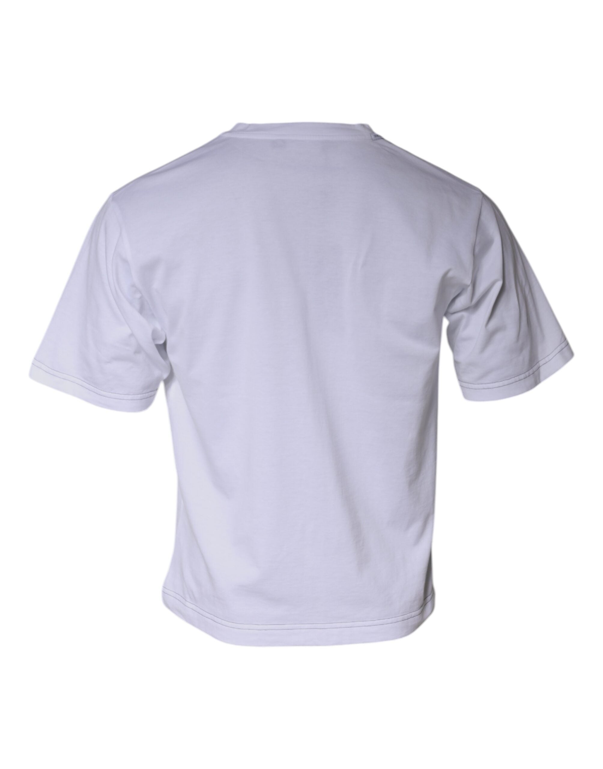 White DG Logo Cotton Shorts Sleeves T-shirt - ventzia