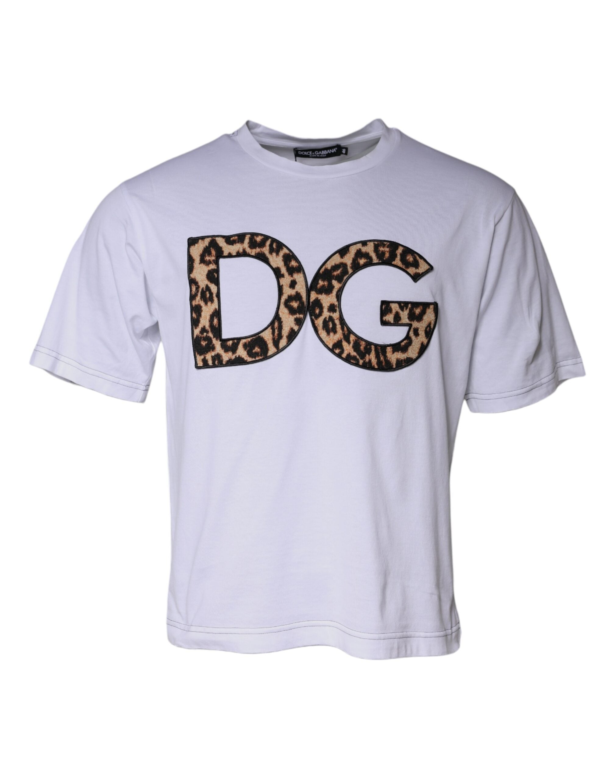 White DG Logo Cotton Shorts Sleeves T-shirt - ventzia