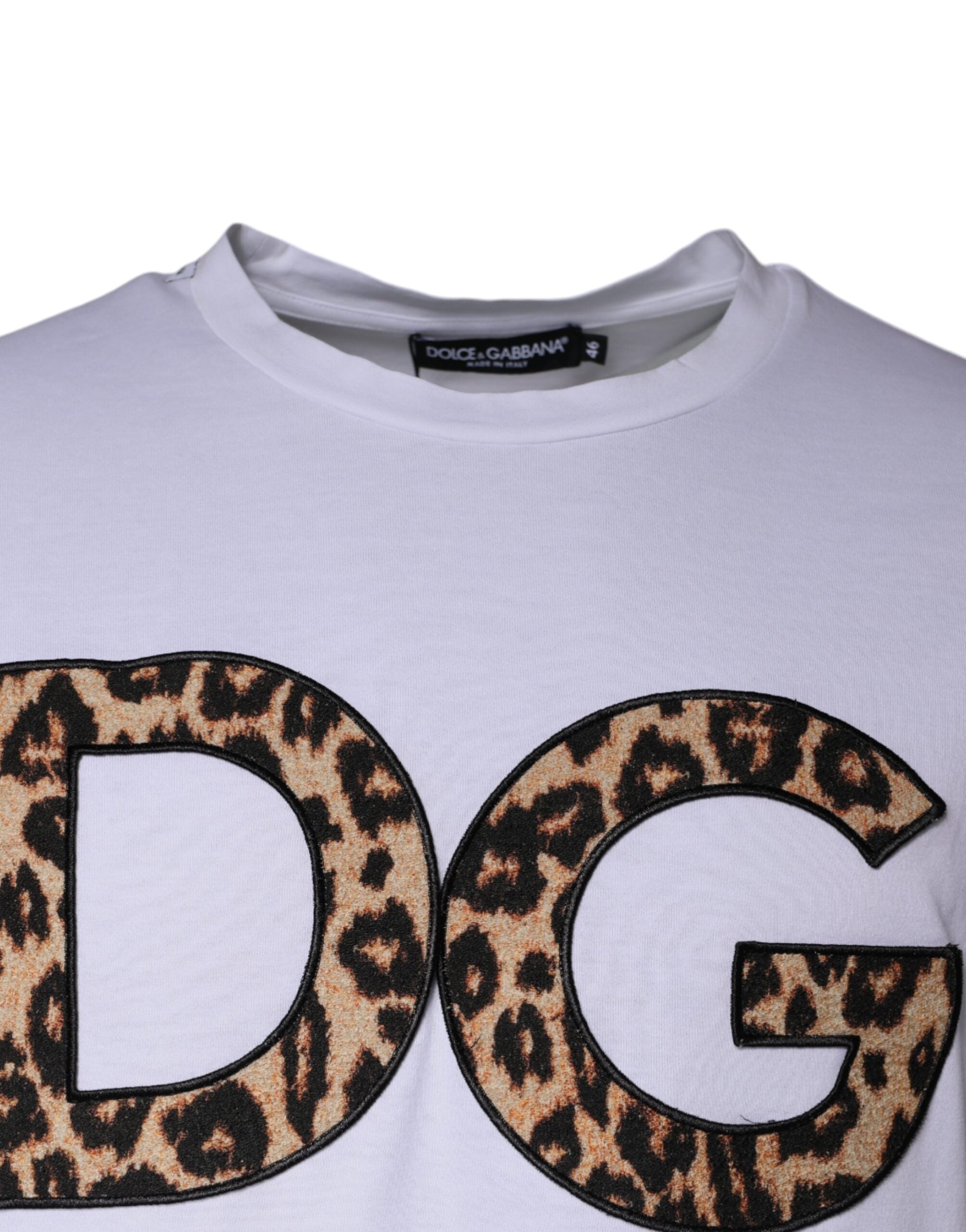 White DG Logo Cotton Shorts Sleeves T-shirt - ventzia
