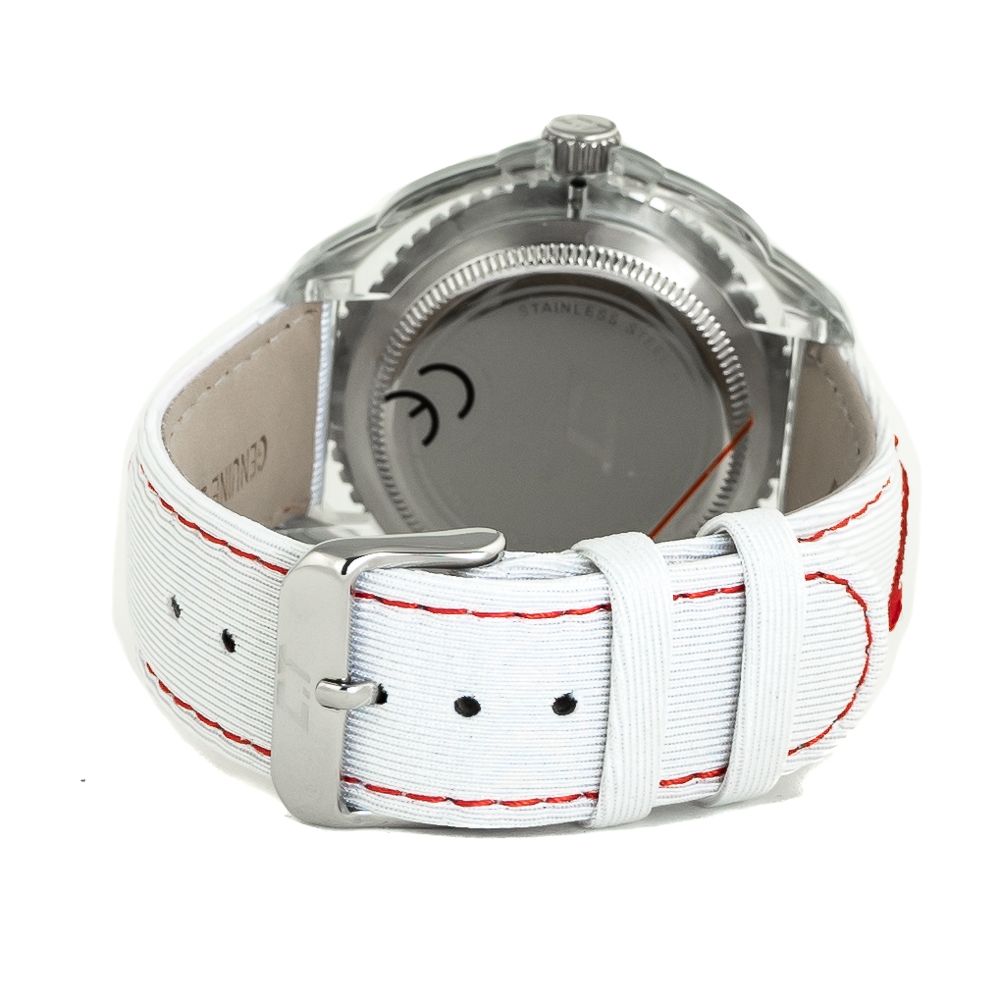White Leather Watch - ventzia