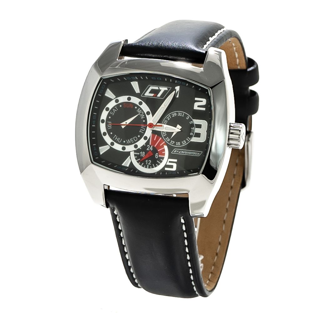 Black Leather Watch - ventzia
