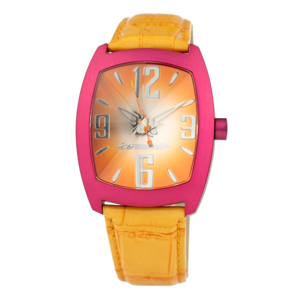 Orange Leather Watch - ventzia