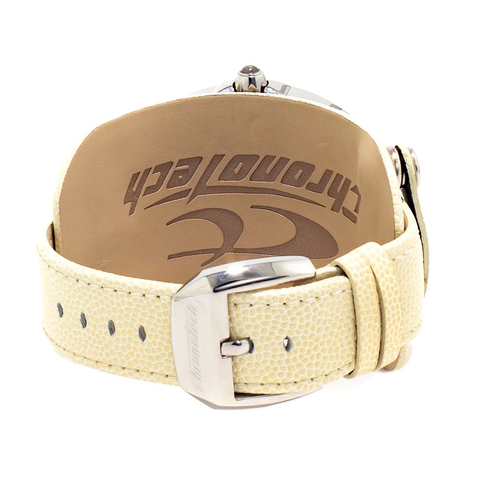 Beige Leather Watch - ventzia