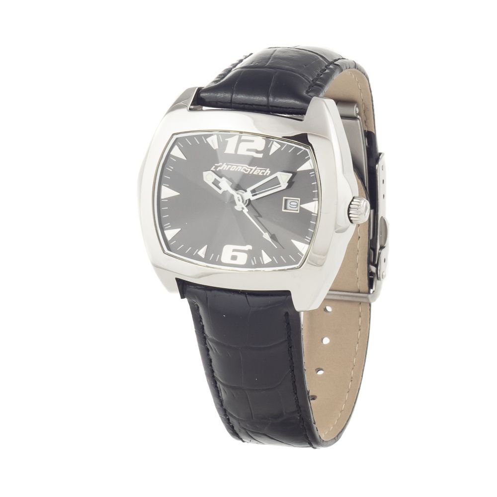 Black Leather Watch - ventzia