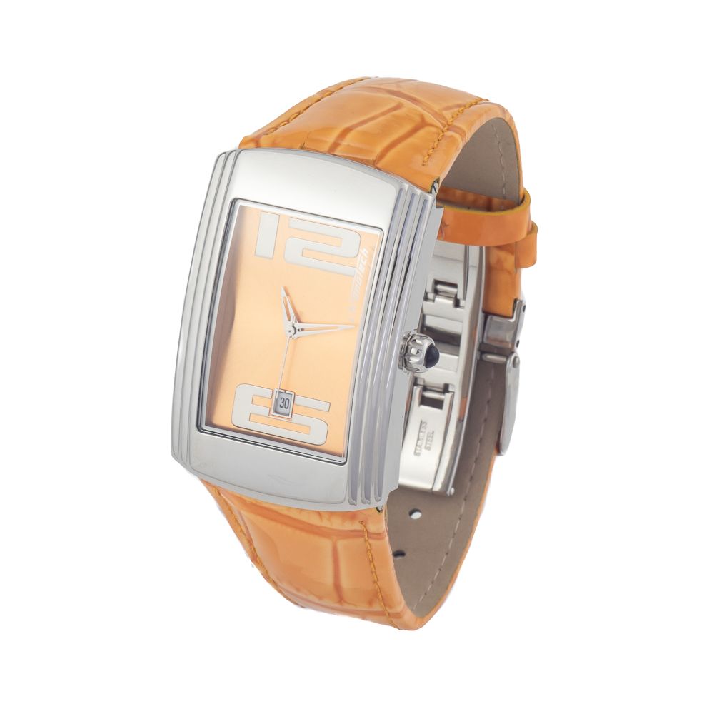 Orange Leather Watch - ventzia