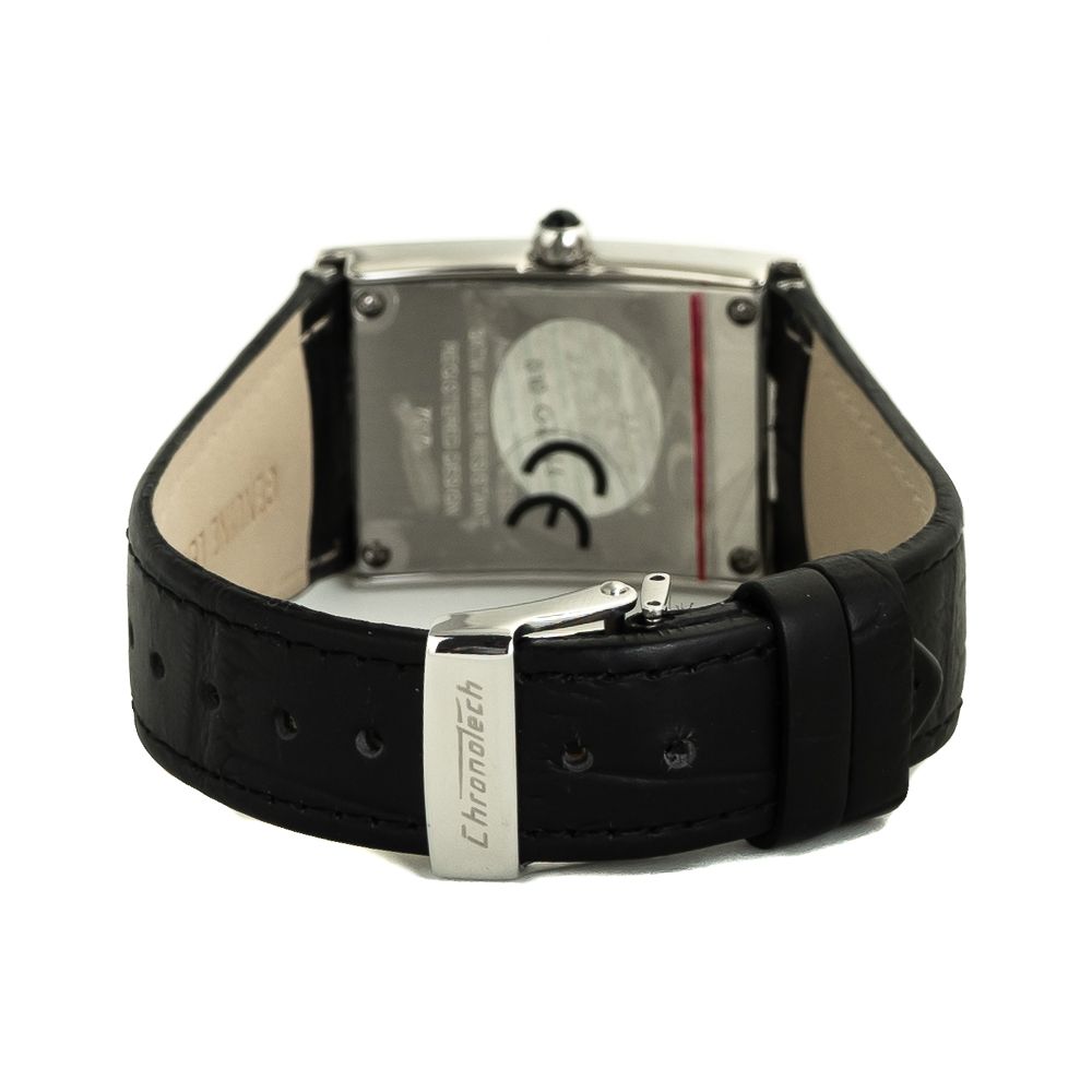 Black Leather Watch - ventzia
