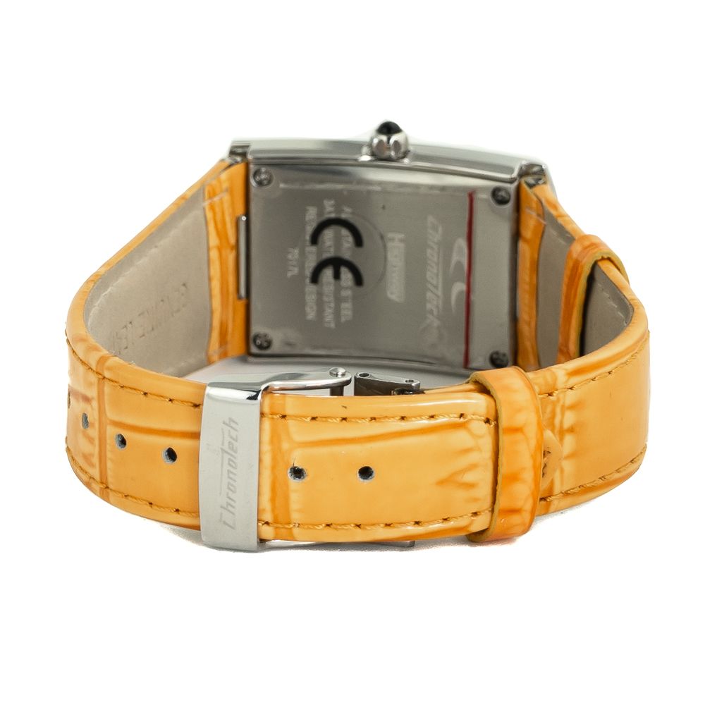 Orange Leather Watch - ventzia