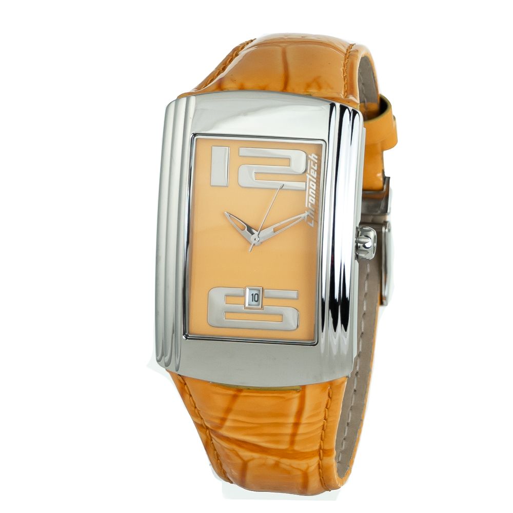 Orange Leather Watch - ventzia