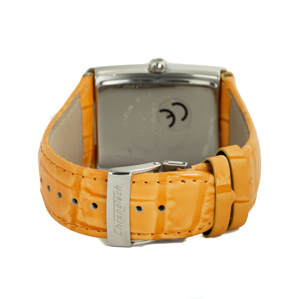 Orange Leather Watch - ventzia