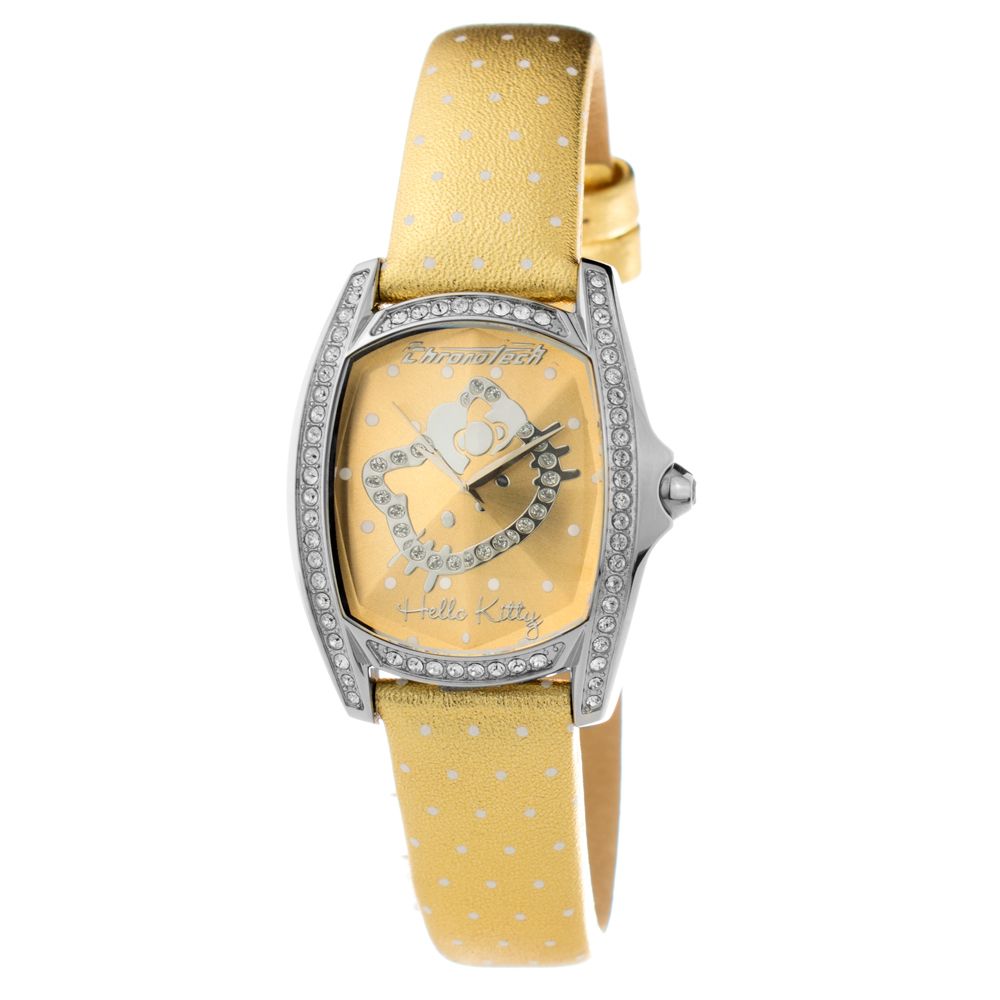 Gold Leather Watch - ventzia