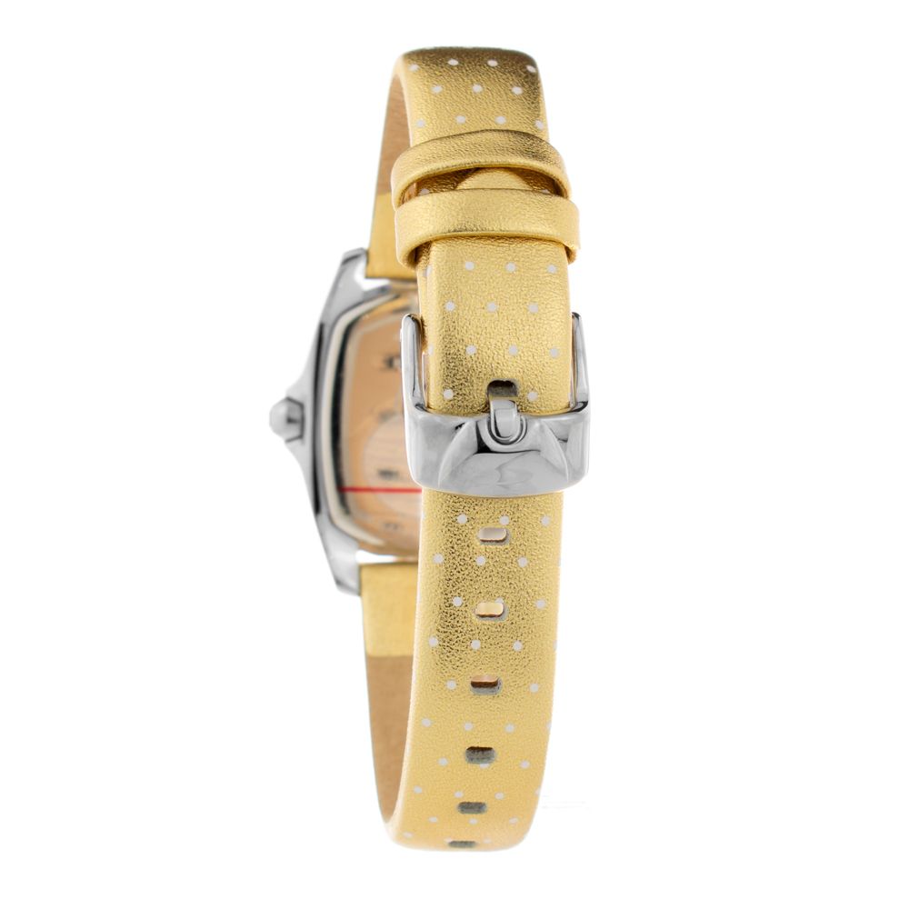 Gold Leather Watch - ventzia
