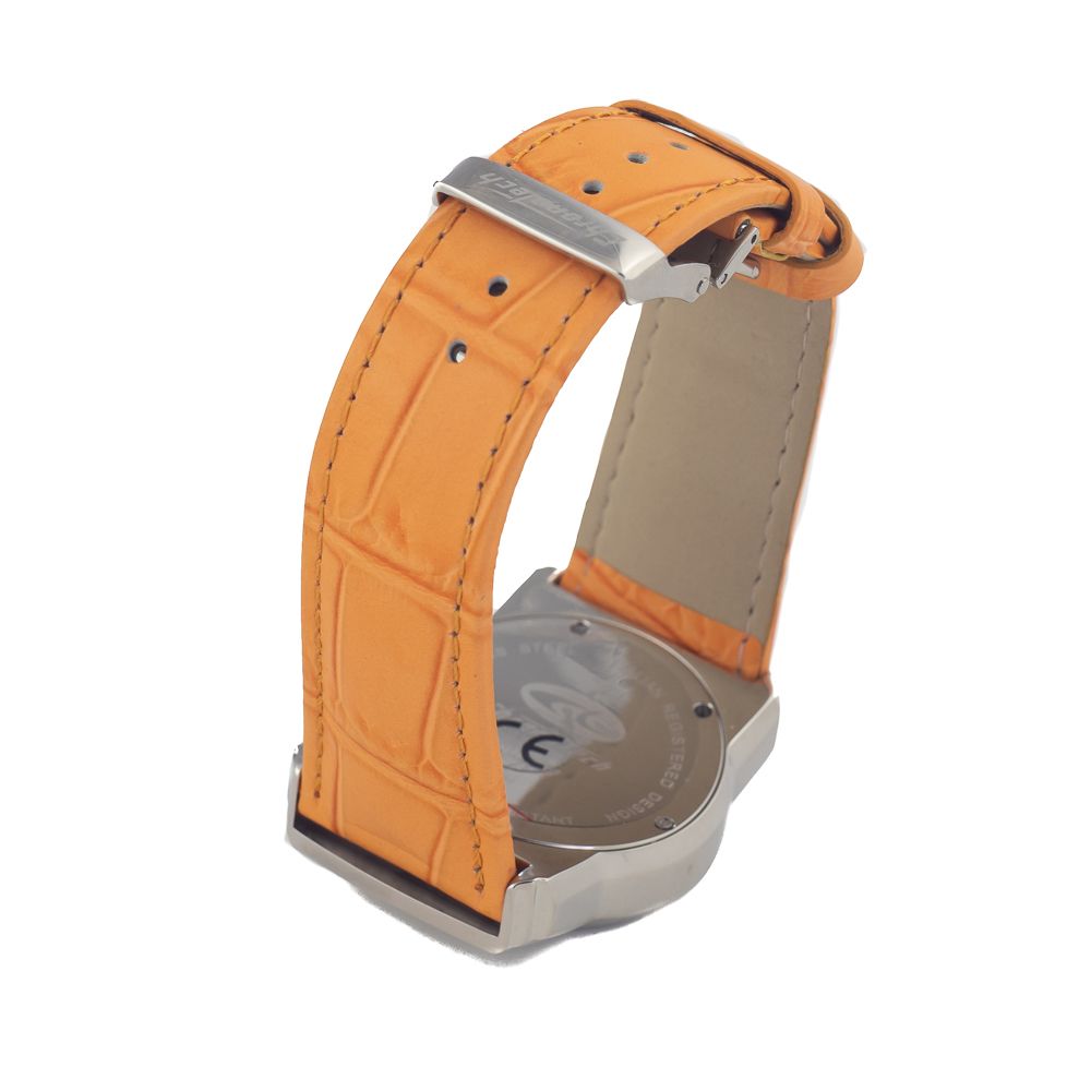 Orange Leather Watch - ventzia