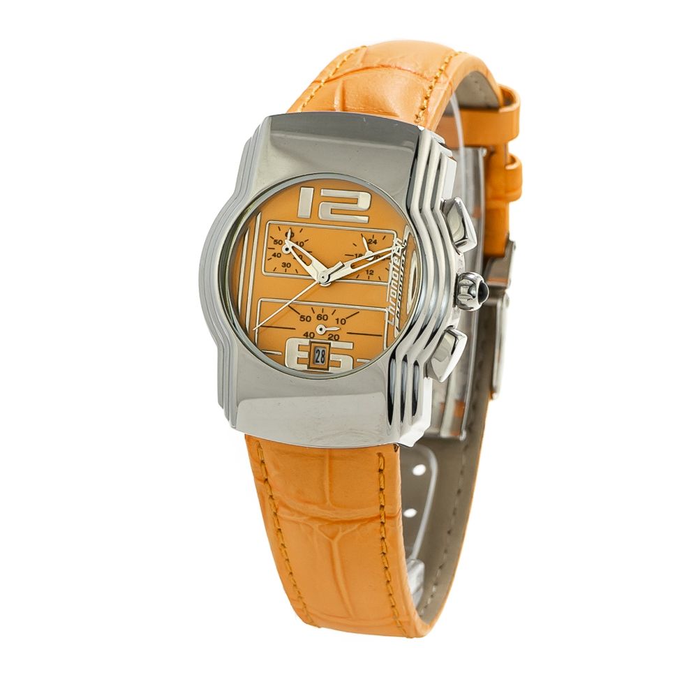 Orange Leather Watch - ventzia