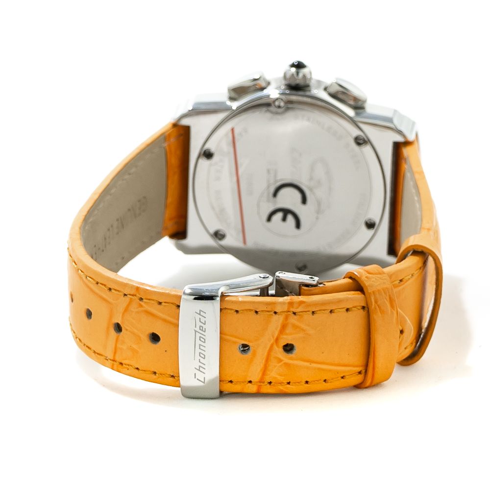 Orange Leather Watch - ventzia