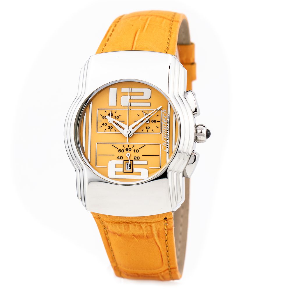 Orange Leather Watch - ventzia