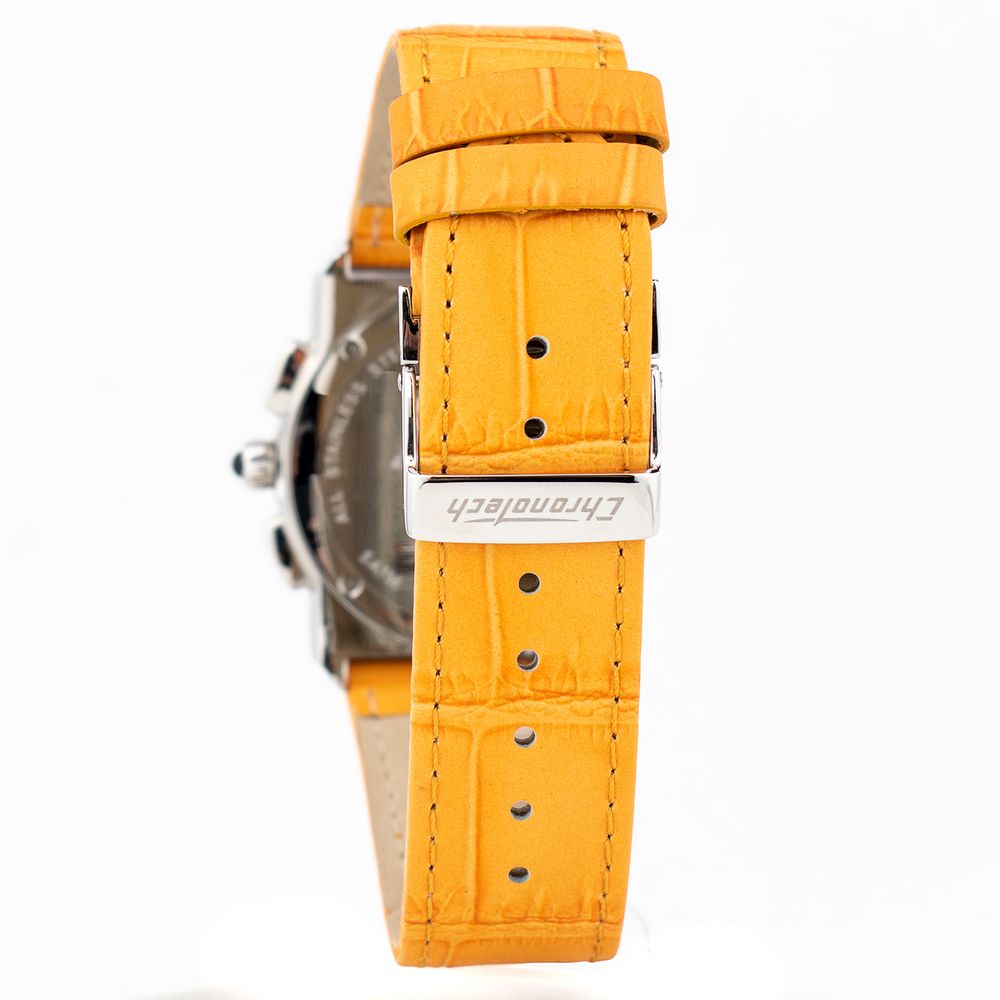 Orange Leather Watch - ventzia