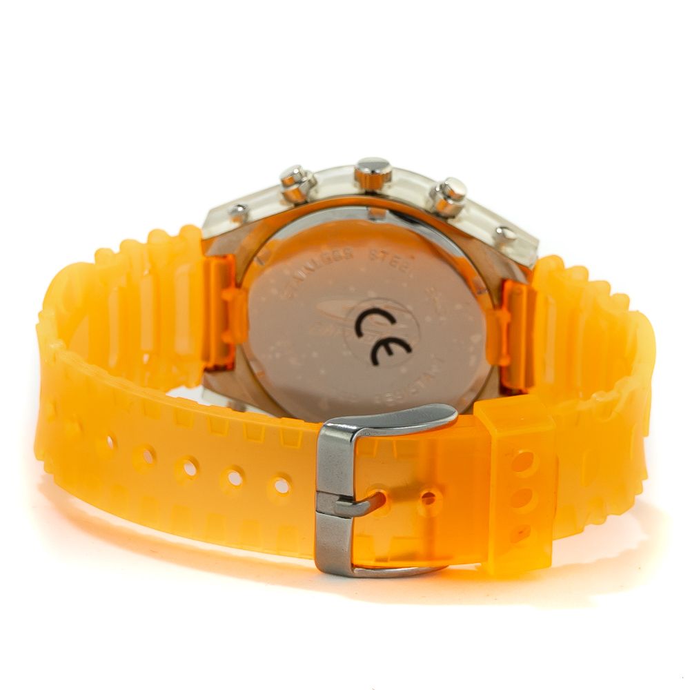 Orange Rubber Watch - ventzia