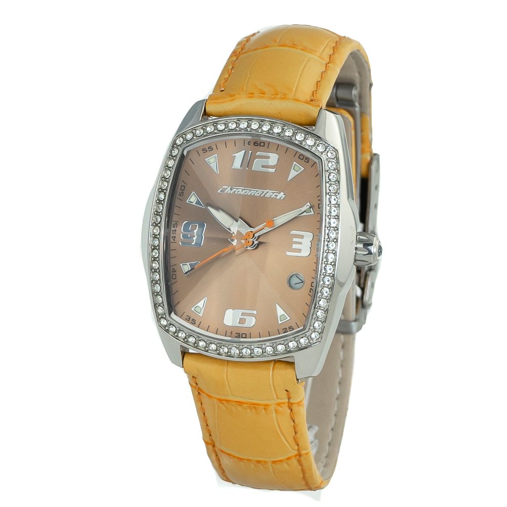 Orange Leather Watch - ventzia