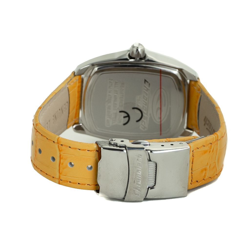 Orange Leather Watch - ventzia