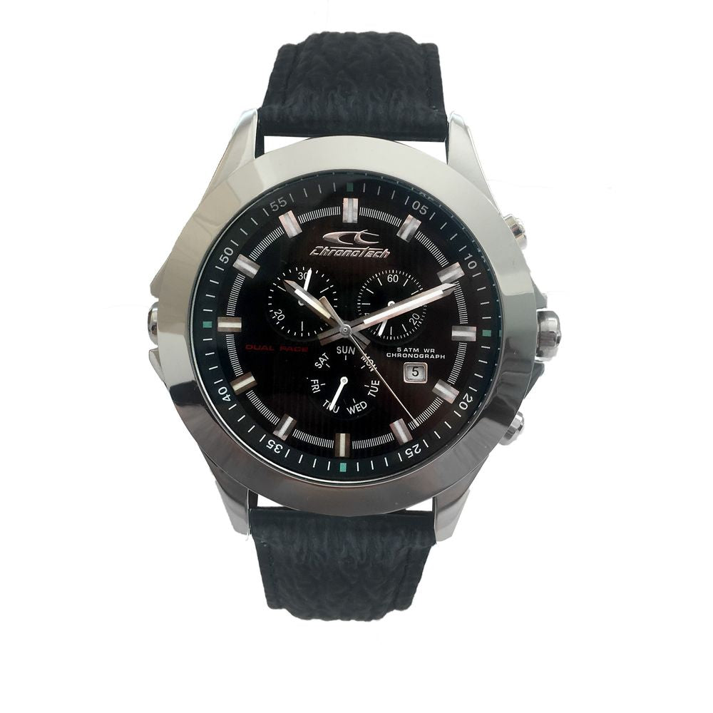 Black Leather Watch - ventzia