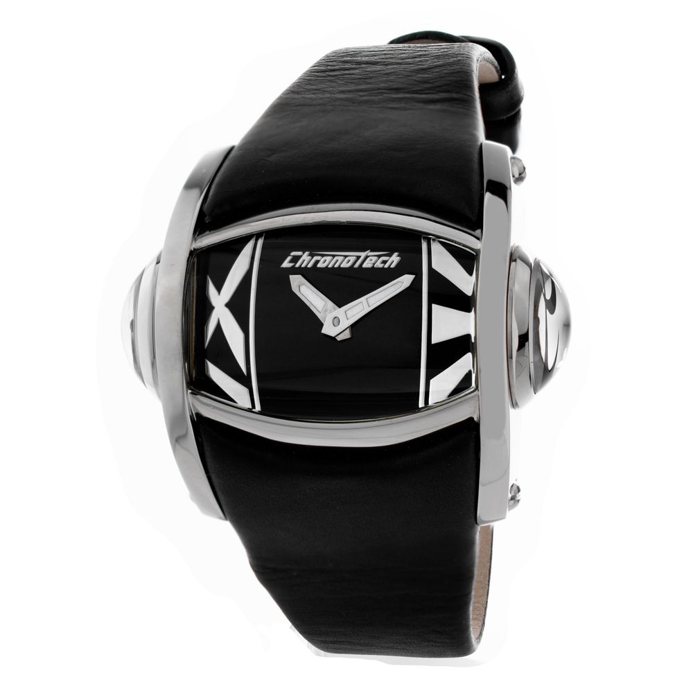 Black Leather Watch - ventzia