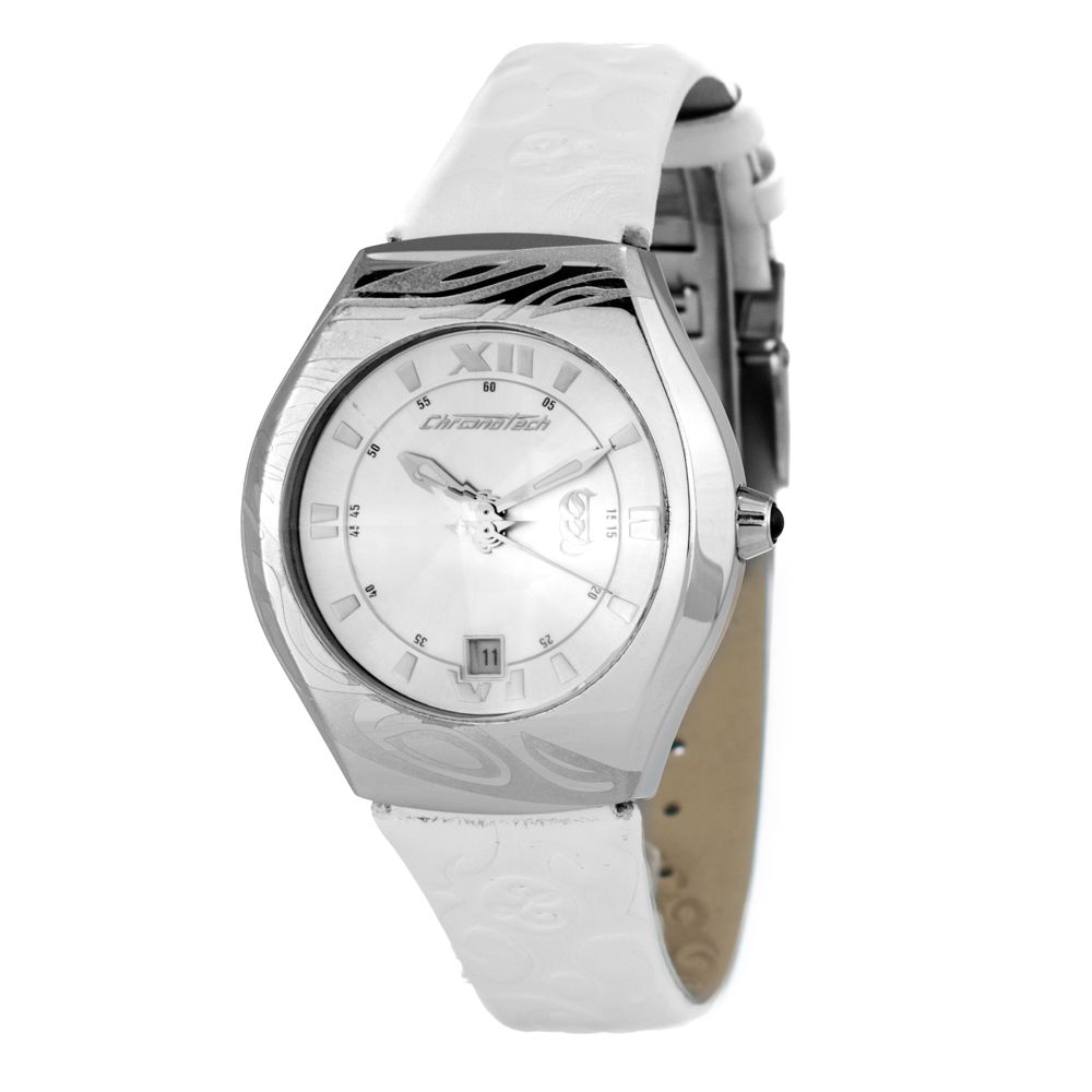 White Leather Watch - ventzia