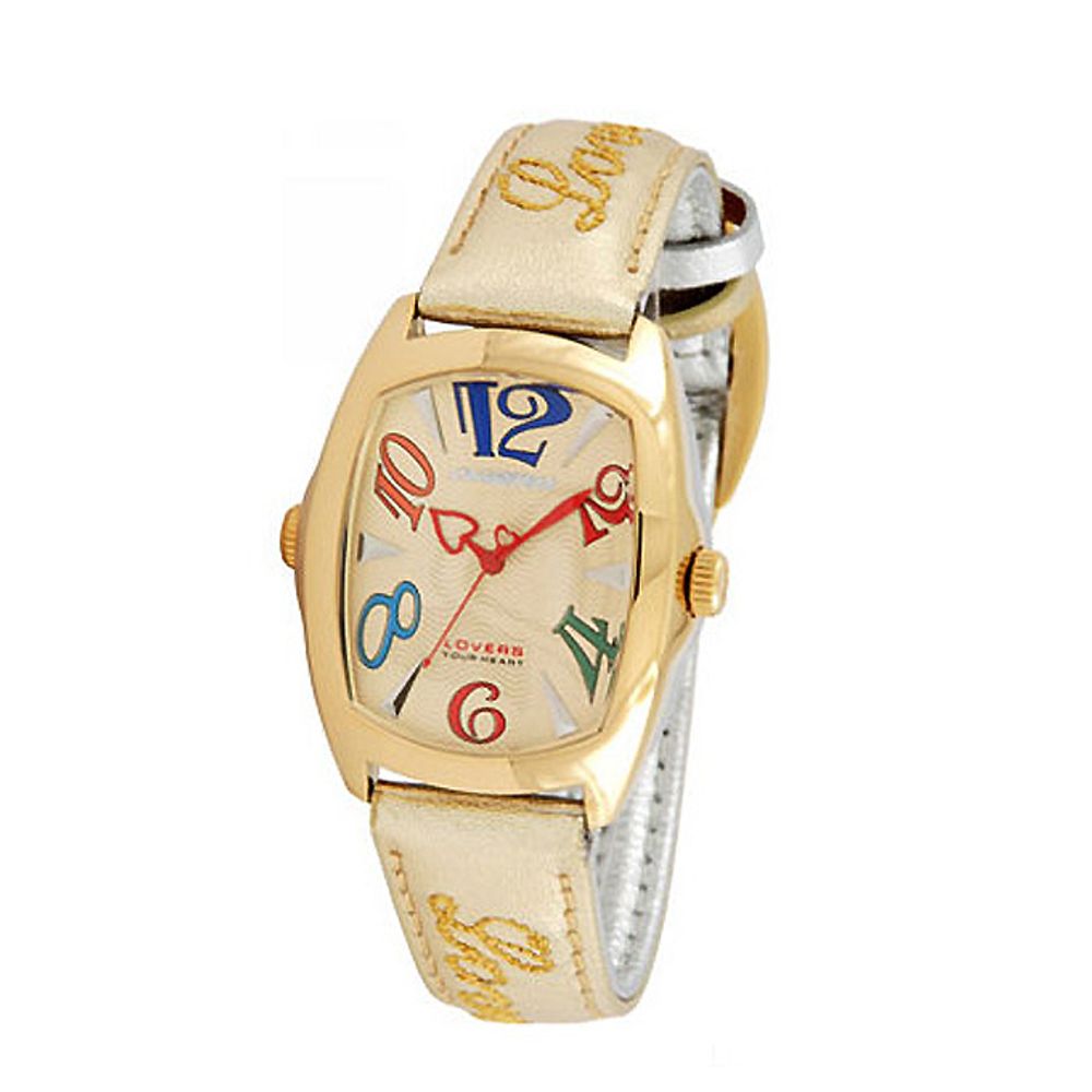 Gold Leather Watch - ventzia