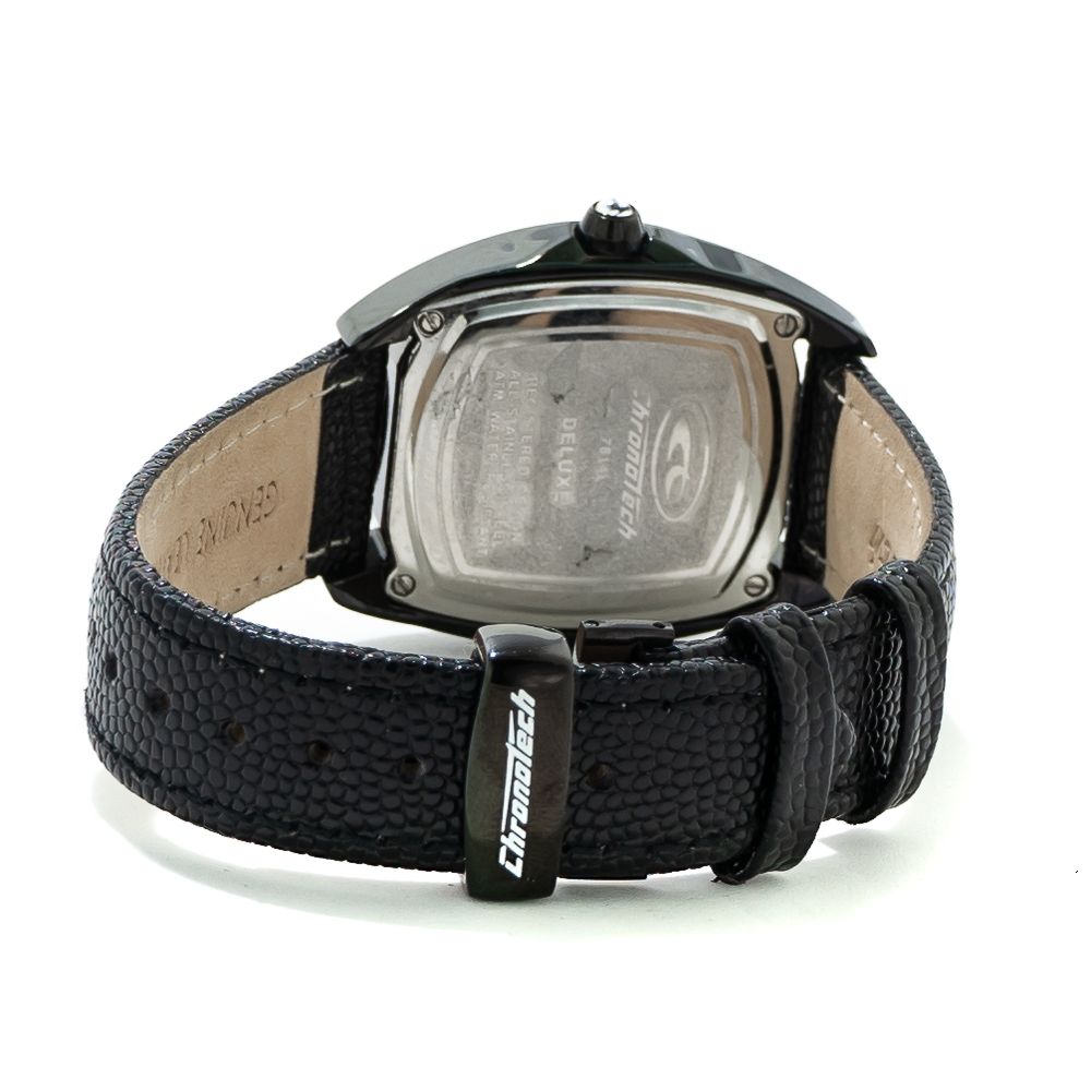 Black Leather Watch - ventzia