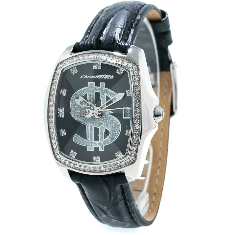 Black Leather Watch - ventzia