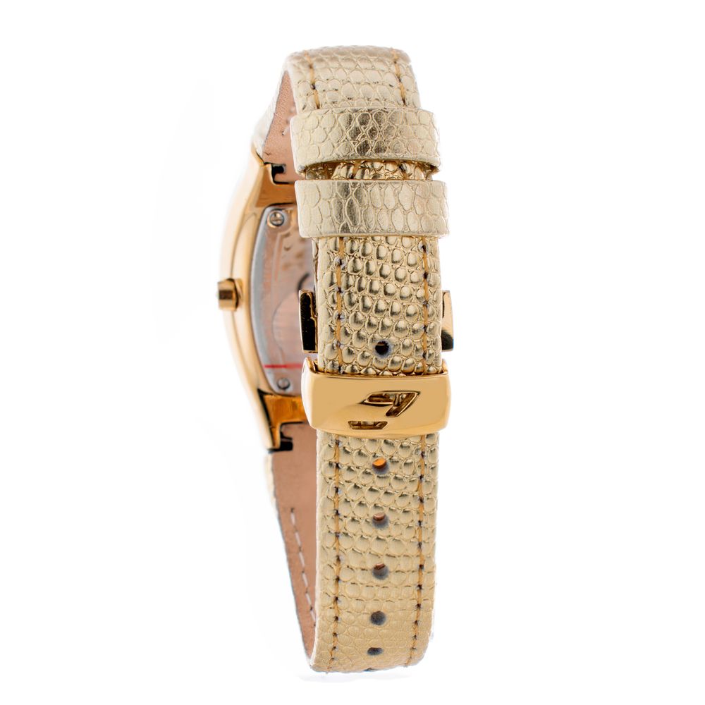 Gold Leather Watch - ventzia