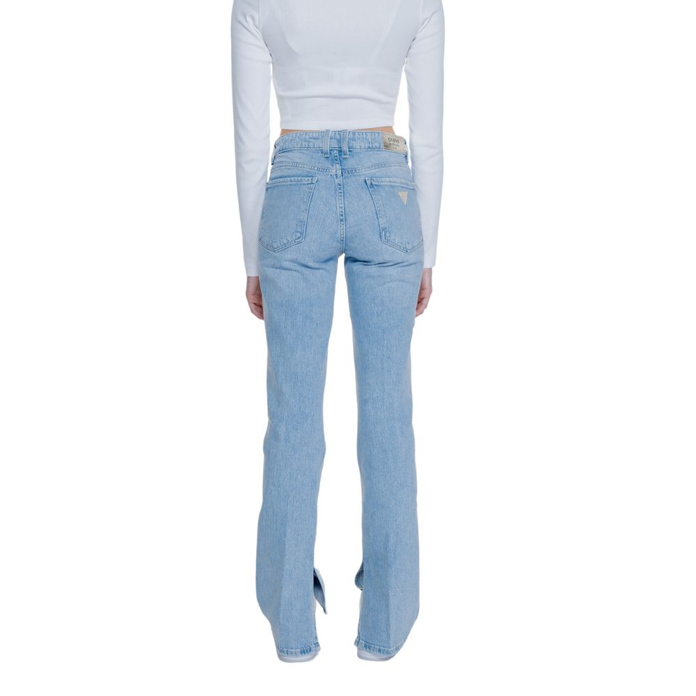 Light Blue Cotton Mom Jean - ventzia
