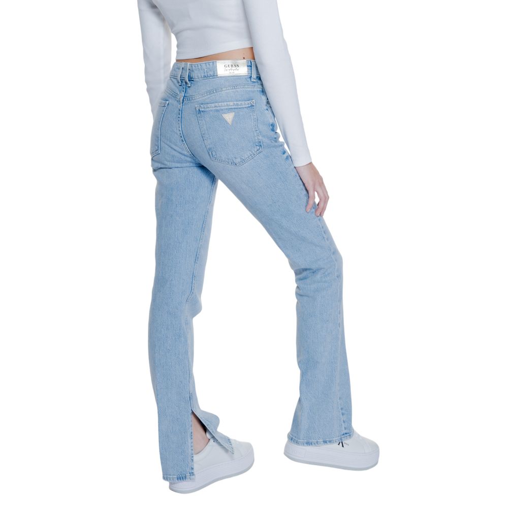 Light Blue Cotton Mom Jean - ventzia