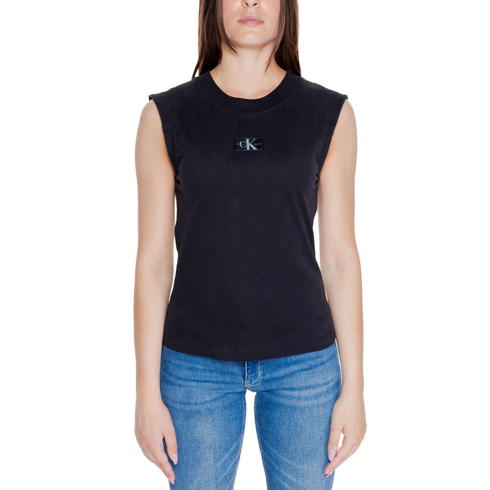Black Cotton T-Shirt - ventzia