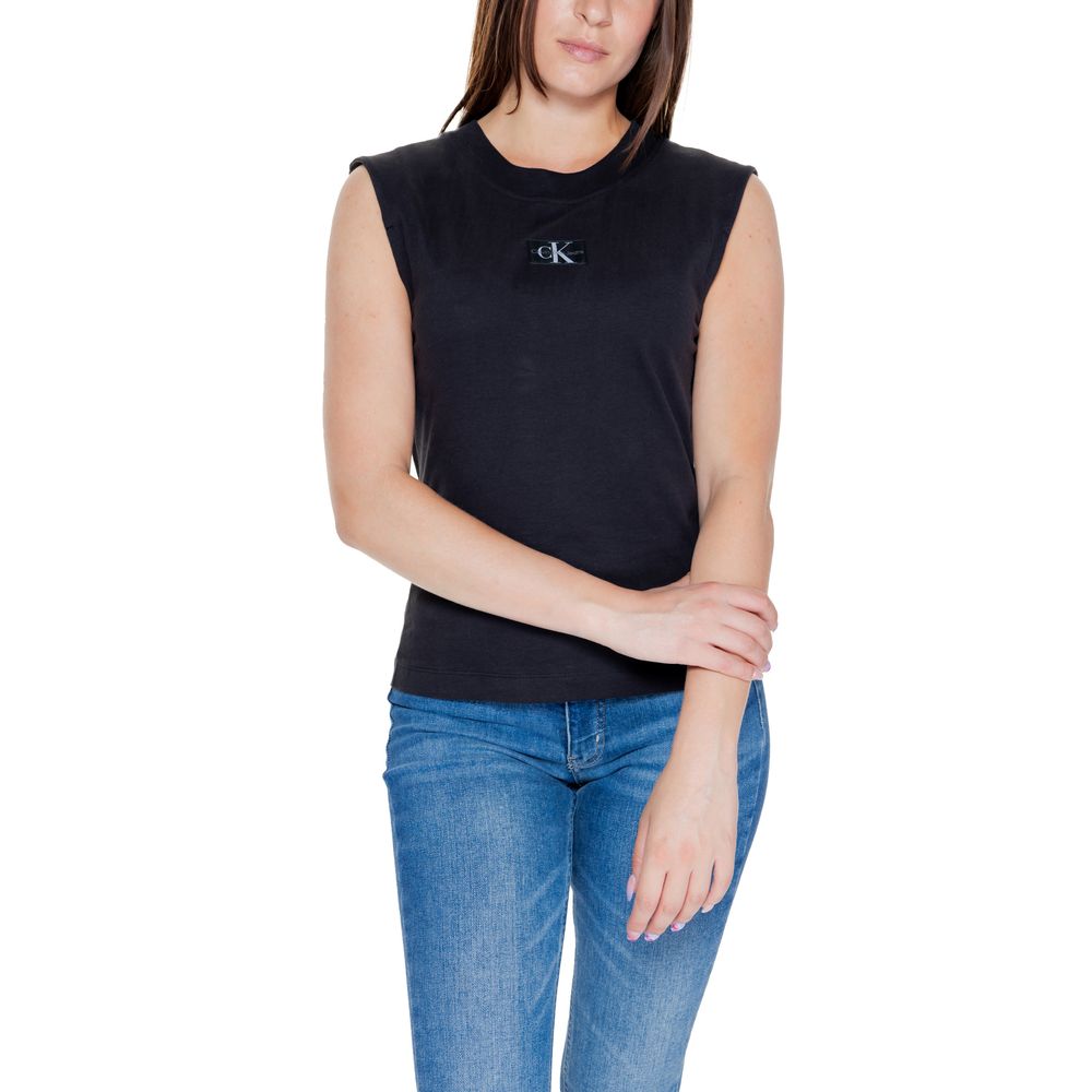 Black Cotton T-Shirt - ventzia