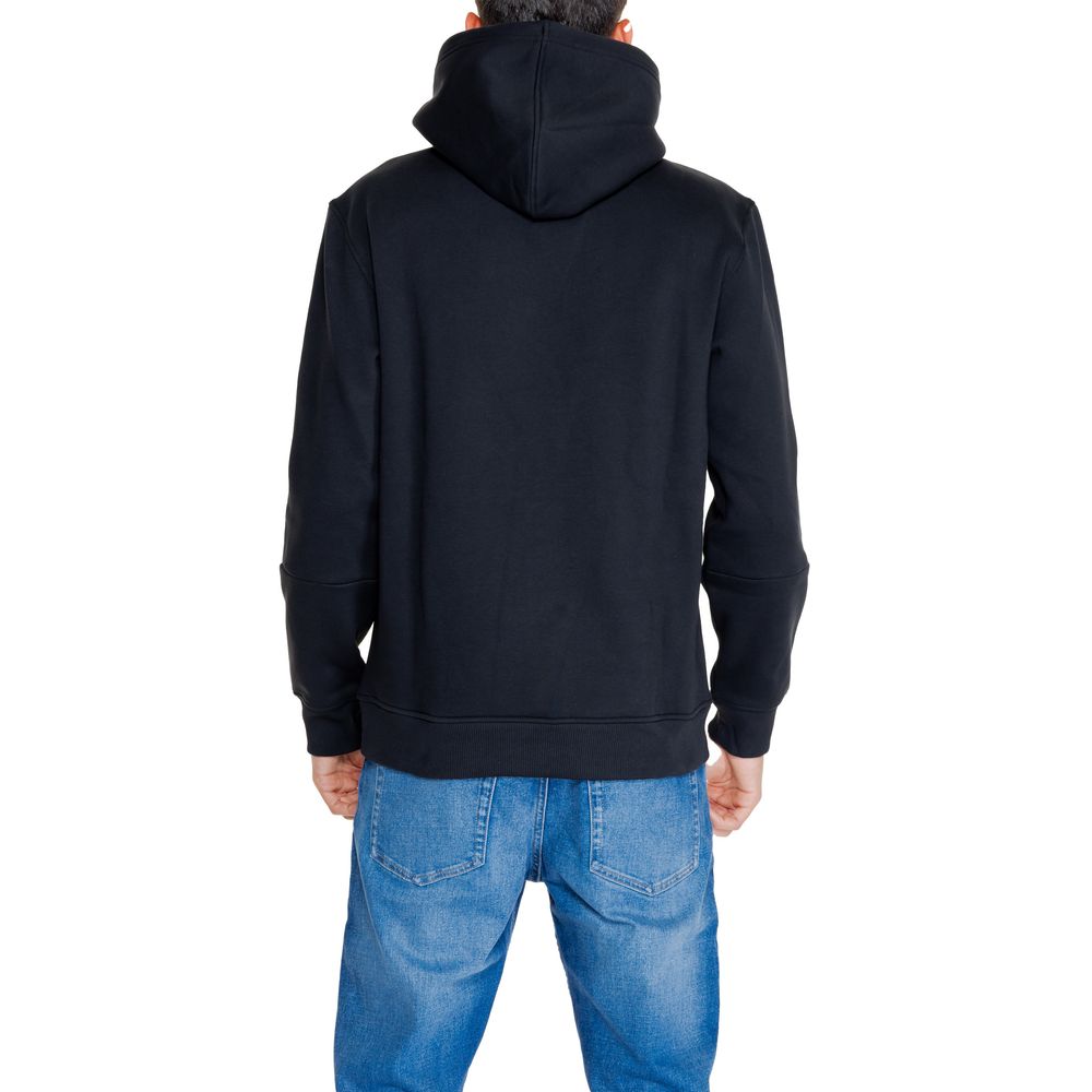 Black Cotton Hoody - ventzia