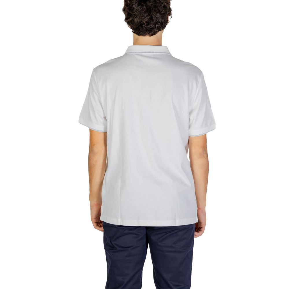 White Cotton Polo Shirt - ventzia