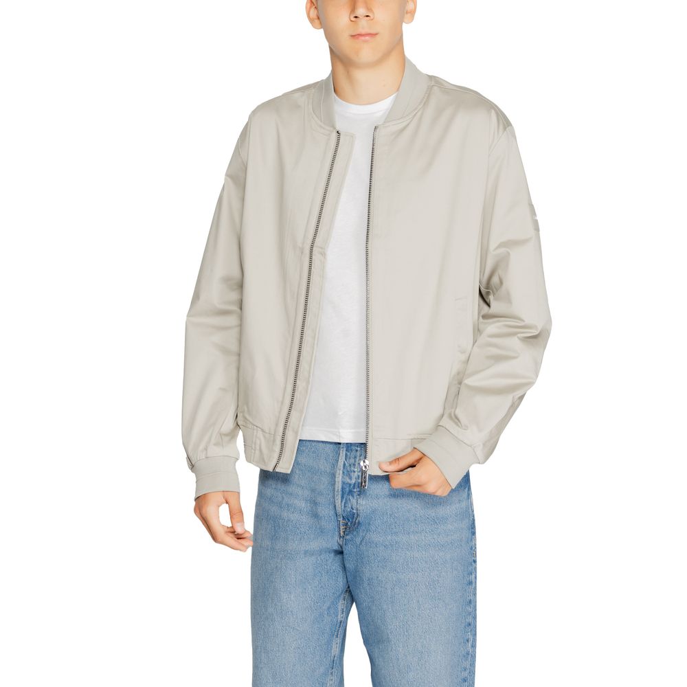 Gray Organic Cotton Jackets & Coat - ventzia
