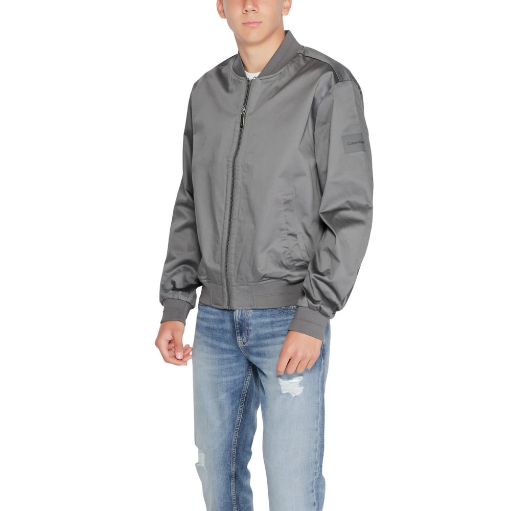 Gray Organic Cotton Jackets & Coat - ventzia