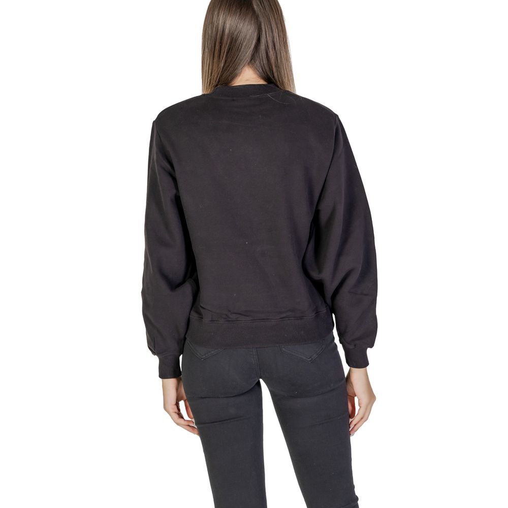 Black Cotton Sweatshirt