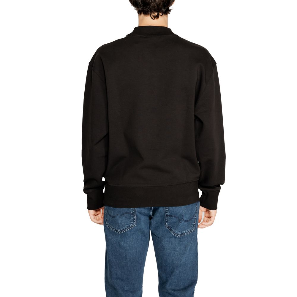 Black Recycled Cotton Sweatshirt - ventzia