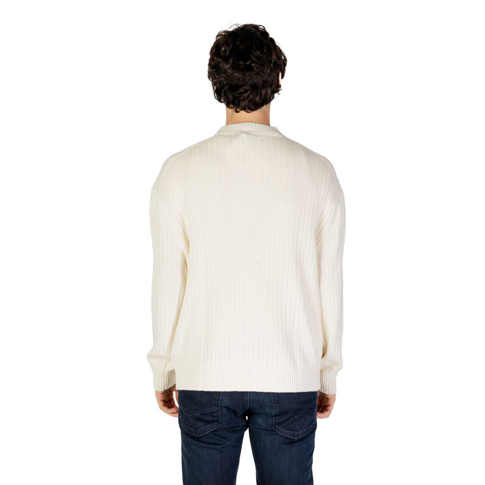 Cream Cotton Sweater - ventzia