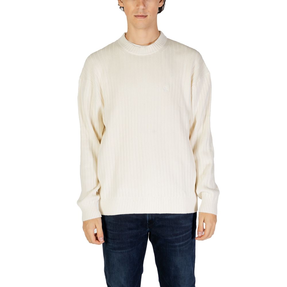 Cream Cotton Sweater - ventzia