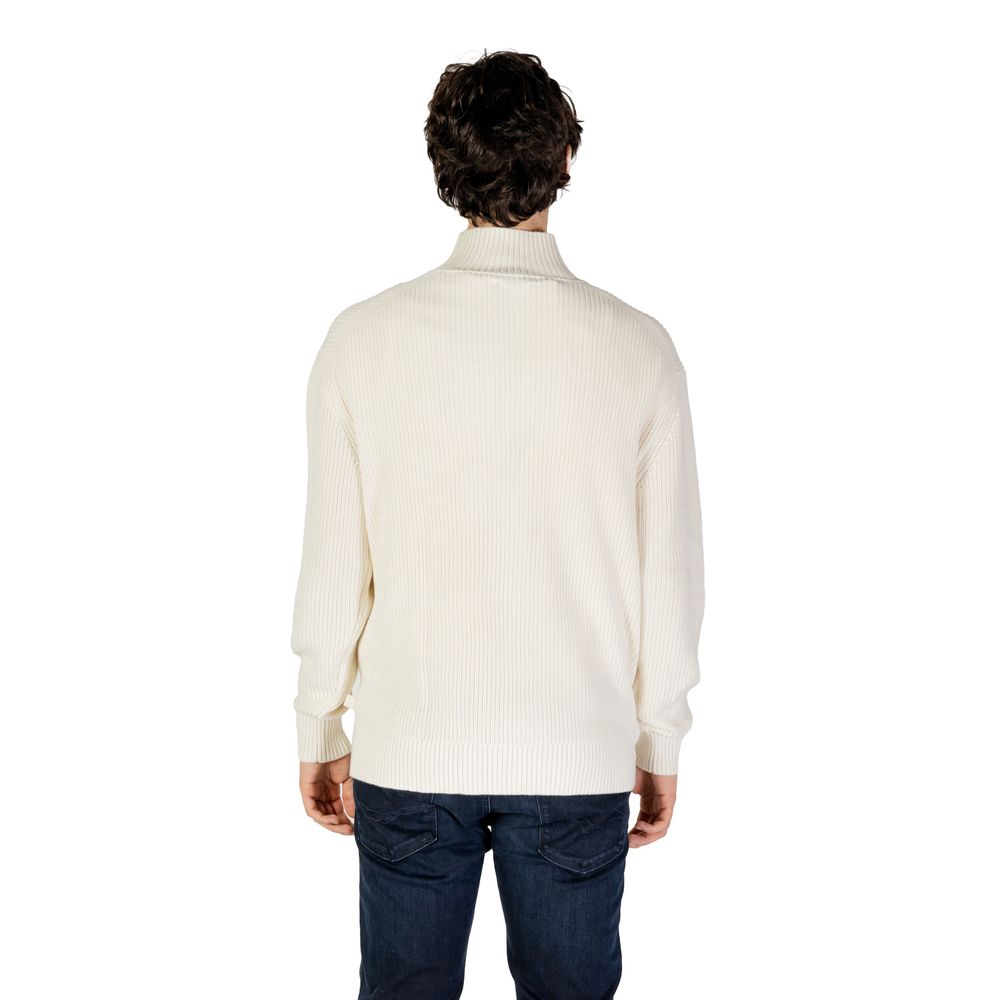 Cream Cotton Sweater - ventzia