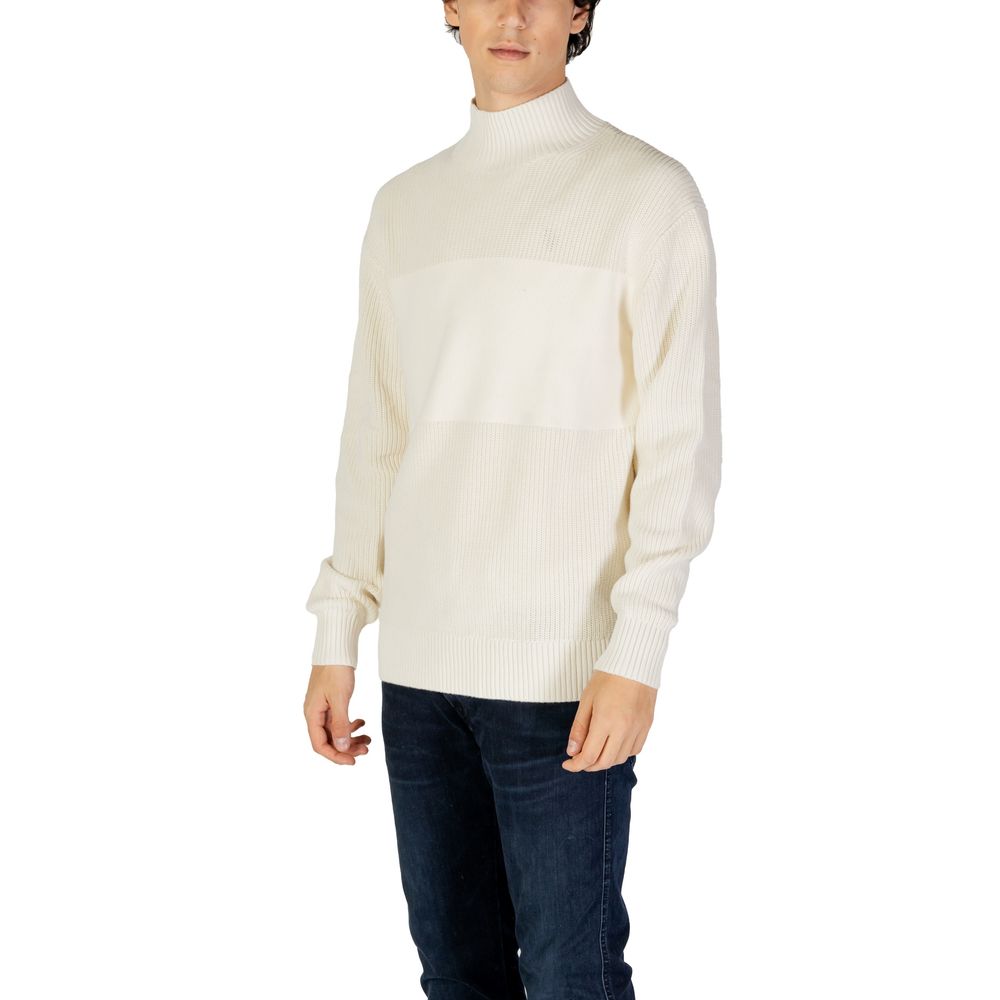 Cream Cotton Sweater - ventzia