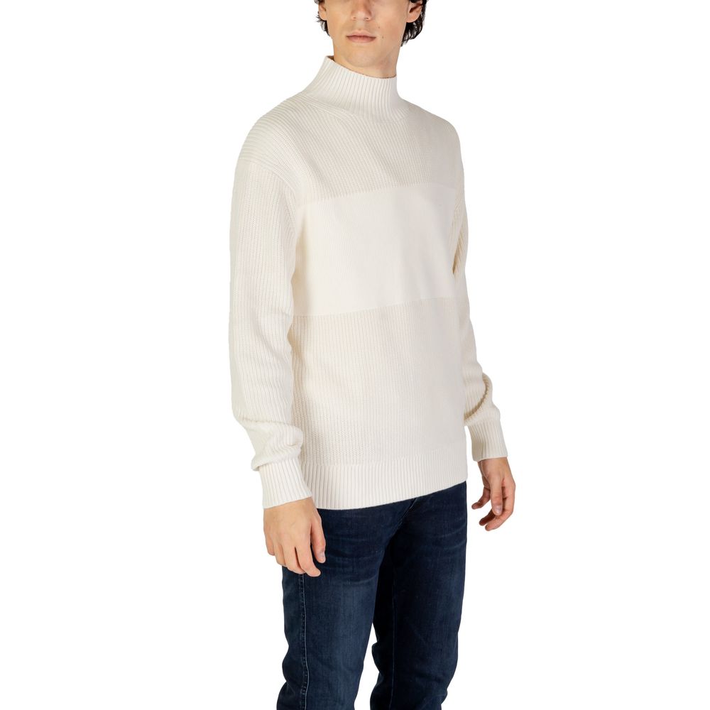 Cream Cotton Sweater - ventzia