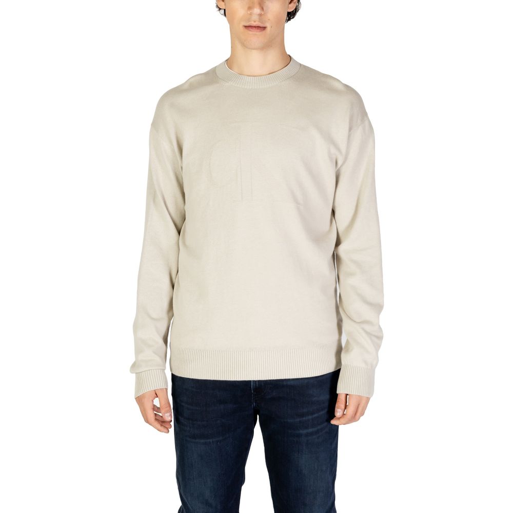 Beige Organic Cotton Sweater - ventzia
