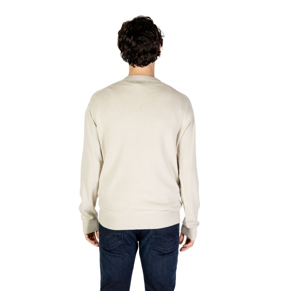 Beige Organic Cotton Sweater - ventzia