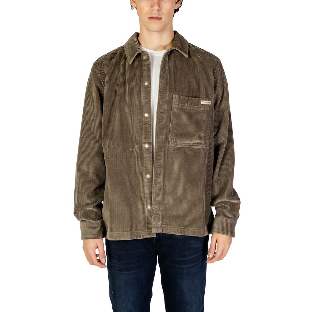 Gray Cotton Shirt - ventzia